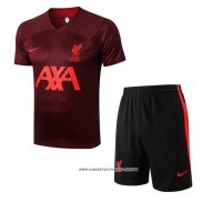Chandal del Liverpool Manga Corta 2022-2023 Rojo - Pantalon Corto