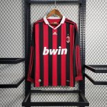 Retro 1ª Camiseta AC Milan Manga Larga 2009-2010
