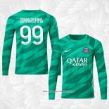 Camiseta Paris Saint-Germain Jugador Portero Donnarumma Manga Larga 2023-2024 Verde