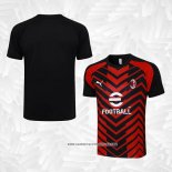 Camiseta de Entrenamiento AC Milan 2023-2024 Rojo y Negro