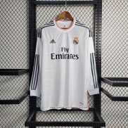 Retro 1ª Camiseta Real Madrid Manga Larga 2013-2014