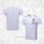 Camiseta Polo del Brasil 2022-2023 Blanco