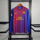 Retro 1ª Camiseta Barcelona Manga Larga 2011-2012