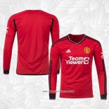 1ª Camiseta Manchester United Manga Larga 2023-2024