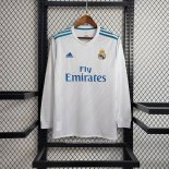 Retro 1ª Camiseta Real Madrid Manga Larga 2017-2018