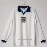 Retro 1ª Camiseta Inglaterra Manga Larga 1996