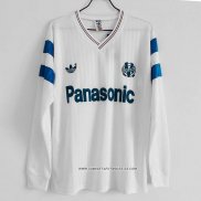 Retro 1ª Camiseta Olympique Marsella Manga Larga 1990