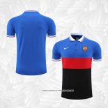 Camiseta Polo del Barcelona 2022-2023 Azul Rojo Negro